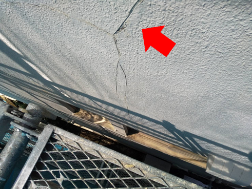 沼津市ビルクラック雨漏り