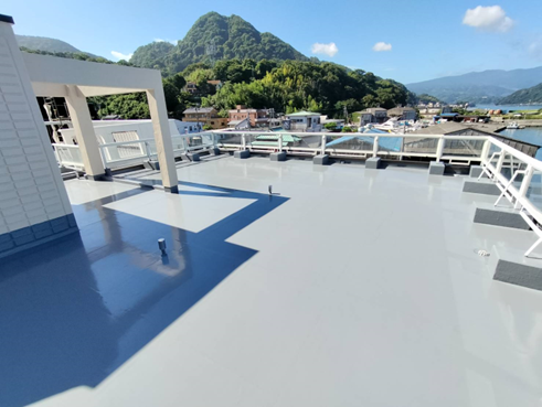 沼津市ウレタン屋上防水完了