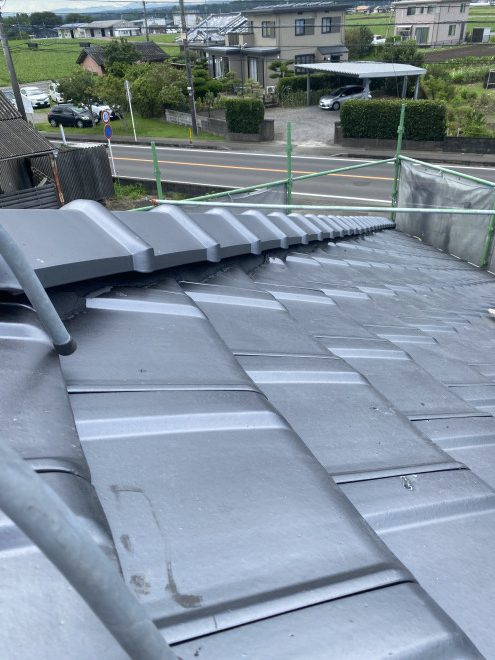 陶器瓦　葺替え