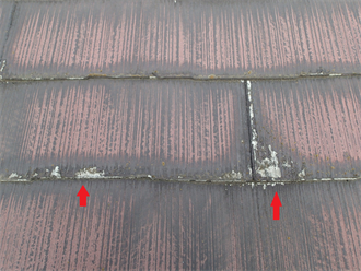 スレート屋根の劣化