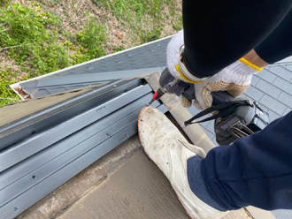 樹脂製タフモックを設置