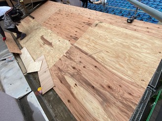 野地板増し張り