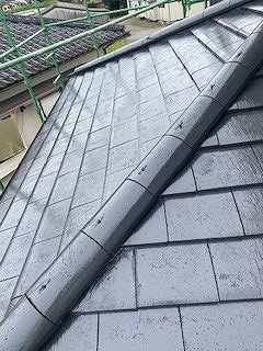 劣化した瓦塗装完了