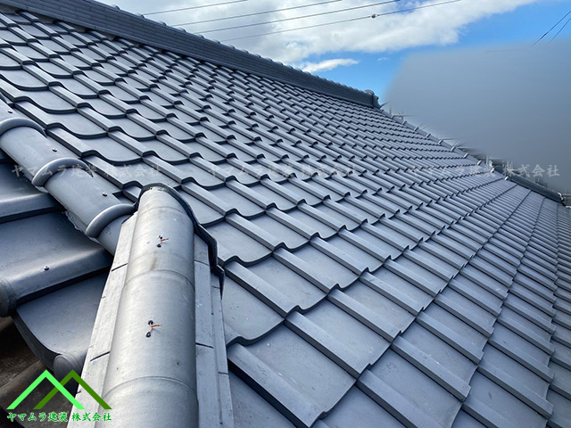 作業完了した屋根全体