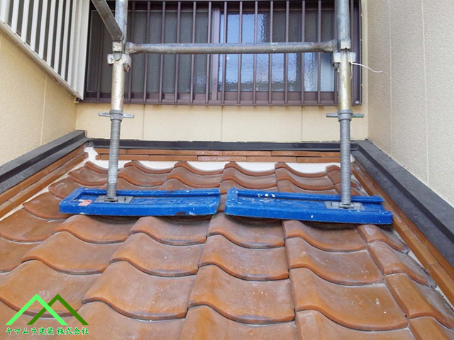 平行部の漆喰完了