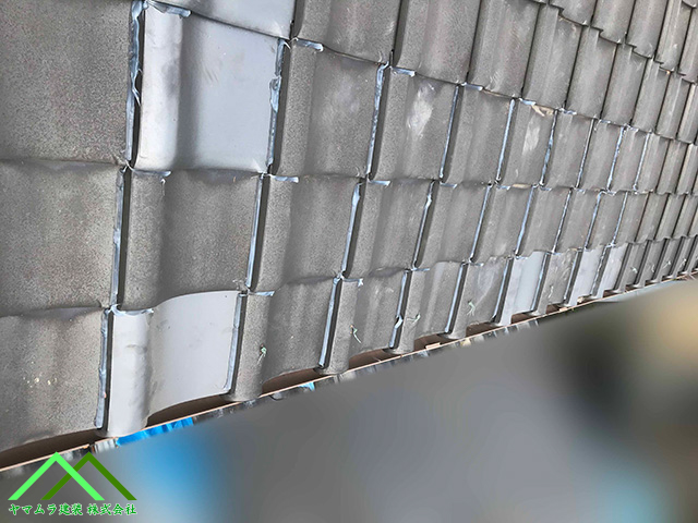 知多市　台風並みの強風被害からの屋根修理！破損した瓦を差し替え交換して安心の住まい