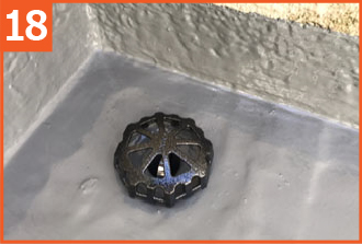 排水口のごみ除けの設置