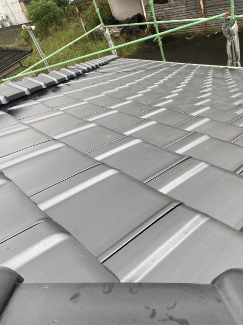 雨漏り　陶器瓦　