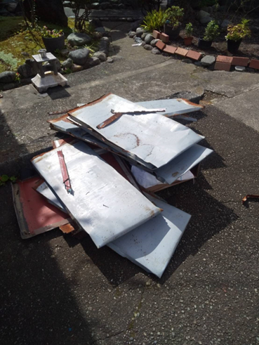 沼津市雨漏りトタン撤去