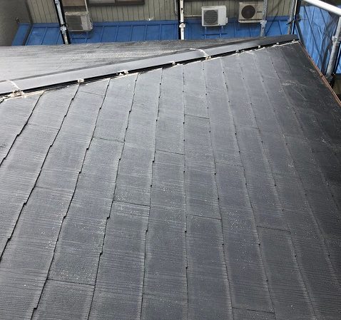 洗浄後の屋根
