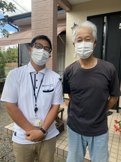 外壁からの雨漏り　お客様写真