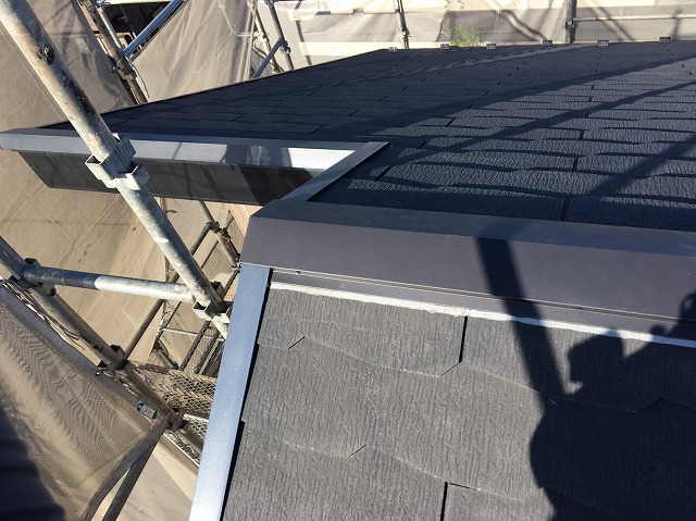 施工後の屋根の端部2