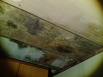 千葉市花見川区千種町にてスレート屋根からの雨漏り、屋根は定期的なメンテナンスが大切です