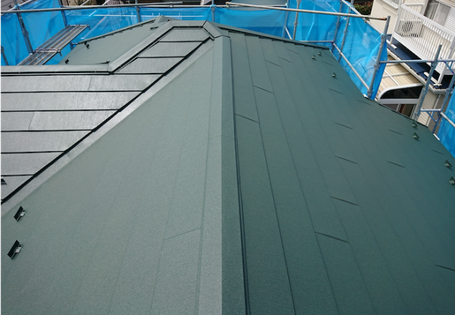 屋根葺き替え完了