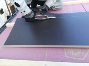 ガルバリウム鋼板を加工