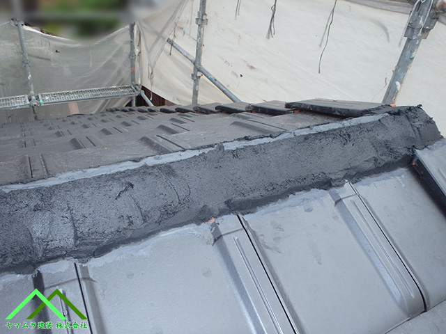 大棟瓦を施工する前の準備