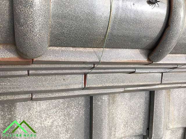 散りを付けての施工