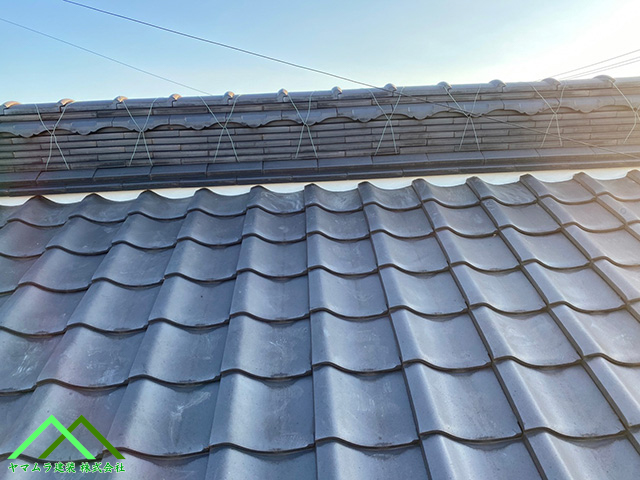 名古屋市天白区にて棟瓦の屋根漆喰への修理！経年劣化による雨漏りのリスクと補修方法