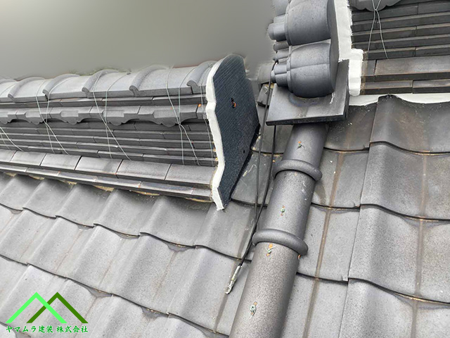 周りを漆喰を塗ります