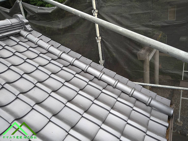 名古屋市緑区　山車殿の屋根リフォーム作業！仕上げの作業と雨漏り対策