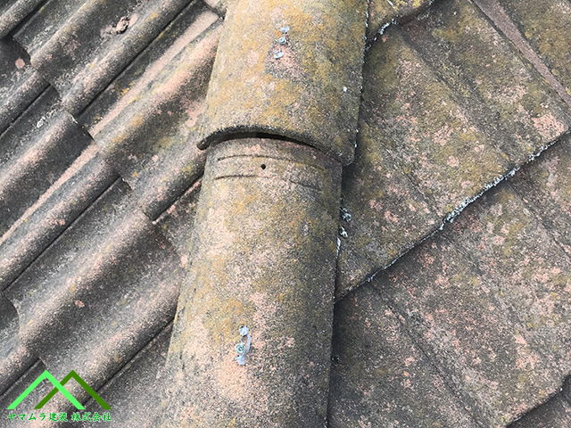 緊結針金が伸び切った