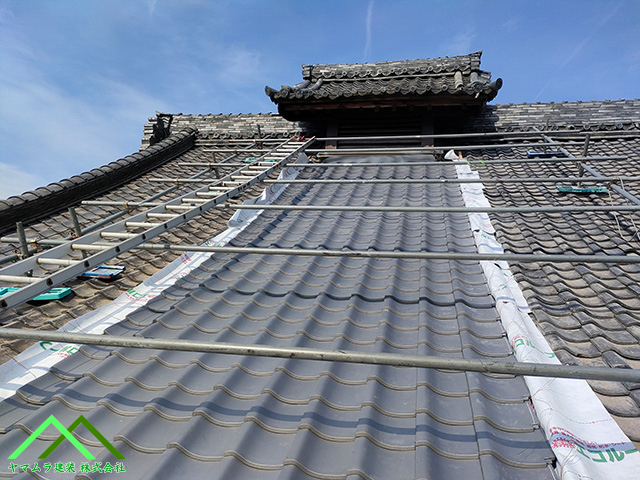 平瓦が全て施工