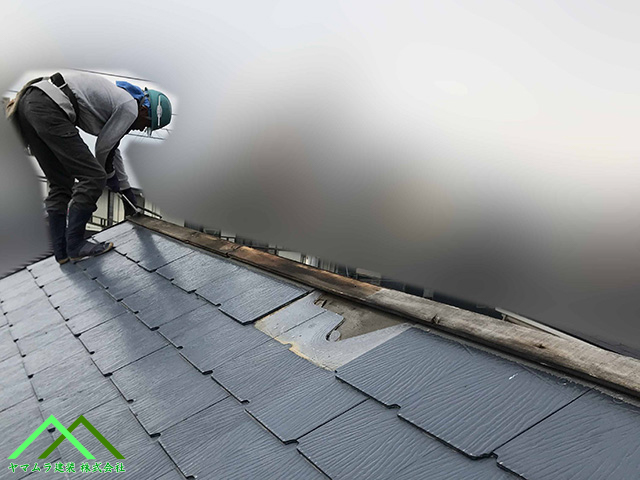 土台材を取ります