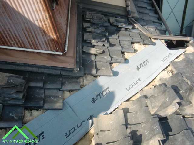 新しいルーフィング施工