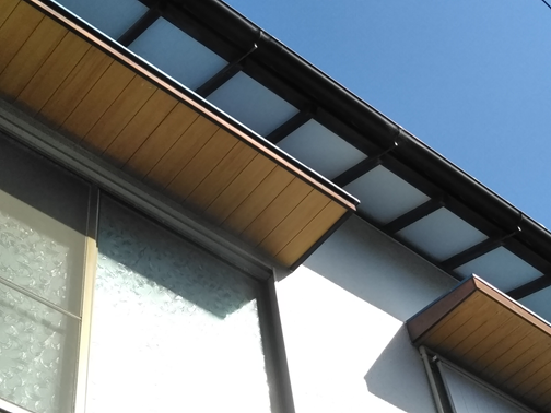 三島市軒天破損施工後