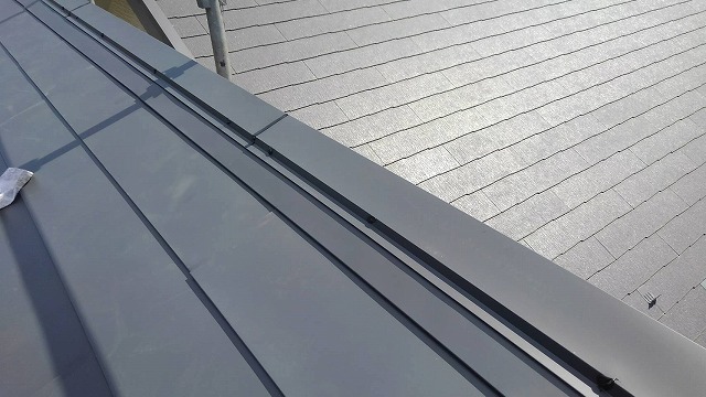 施工後の棟板金