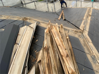 棟板金撤去