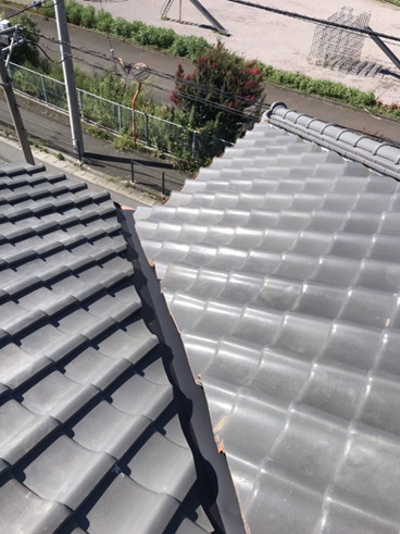 沼津市瓦屋根雨漏り完工