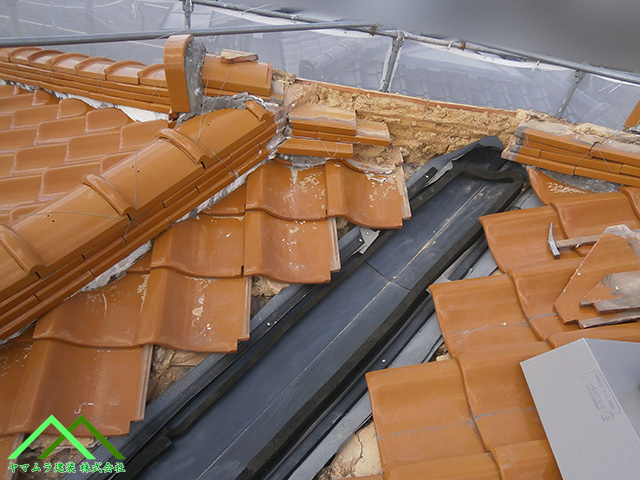 谷鈑金を棟芯まで