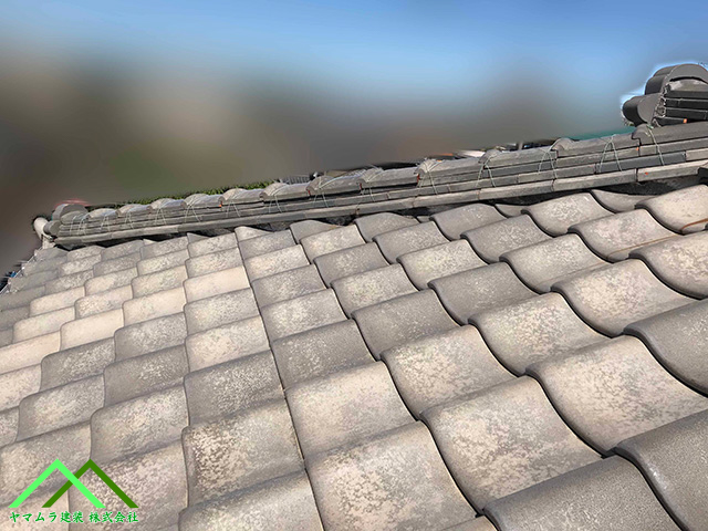 冠瓦がすれていました