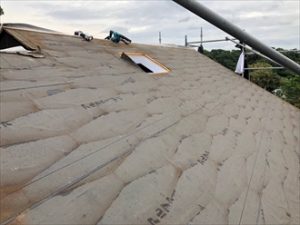 屋根材の撤去が完了