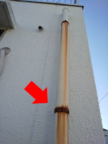 沼津市鉄骨雨漏り雨樋錆び