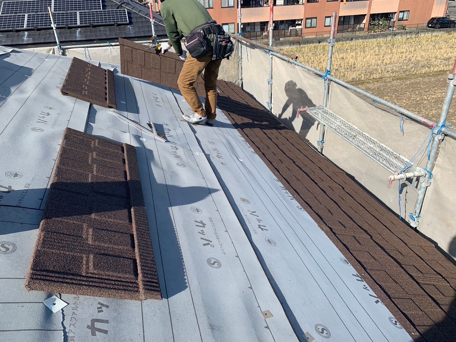 春日井市のT－ルーフのカバー工法