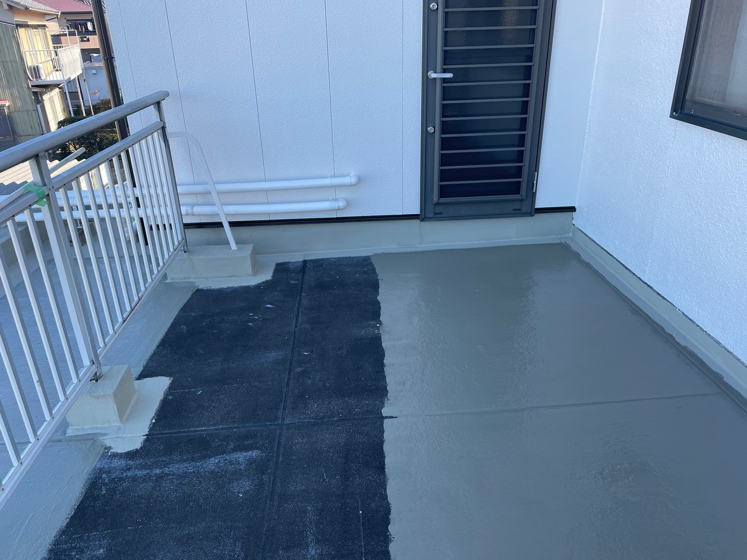 春日井市のベランダ防水工事