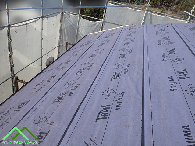 施工前のルーフィング状態