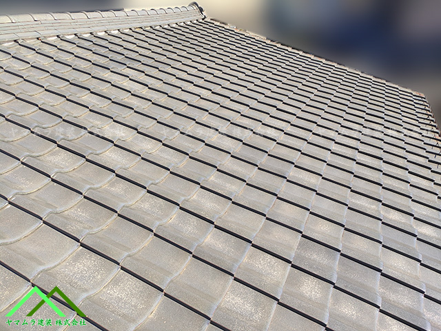 名古屋市天白区にて和瓦屋根の危険性と安全対策！平屋建物での登るべきでない理由