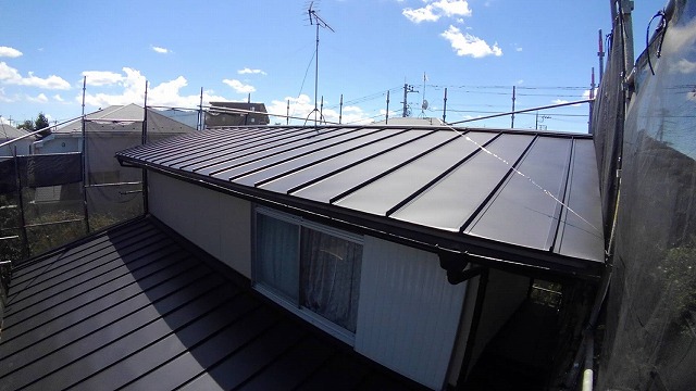 施工後の屋根