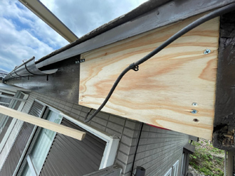 鼻隠し補修完了