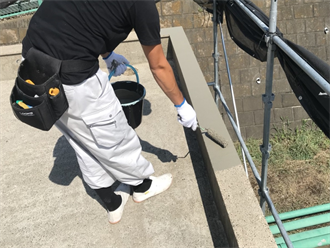 樹脂モルタル塗布
