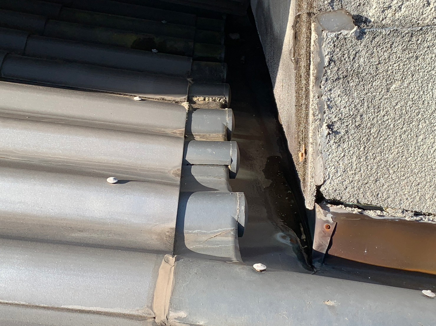 守山区の箱樋の不具合