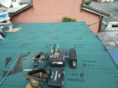 沼津市雨漏りルーフィング