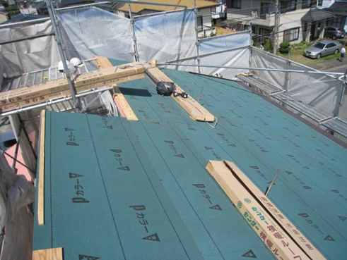 沼津市カバー工法ルーフィング