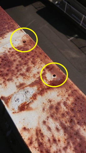 沼津市雨漏り穴あき