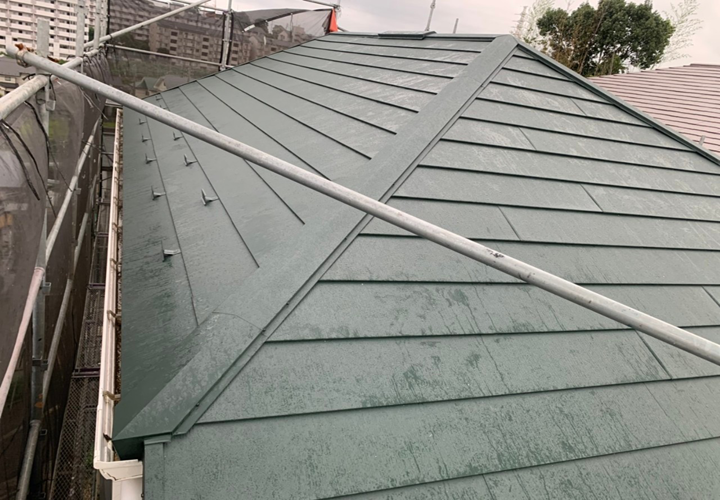 屋根葺き替え工事の完了