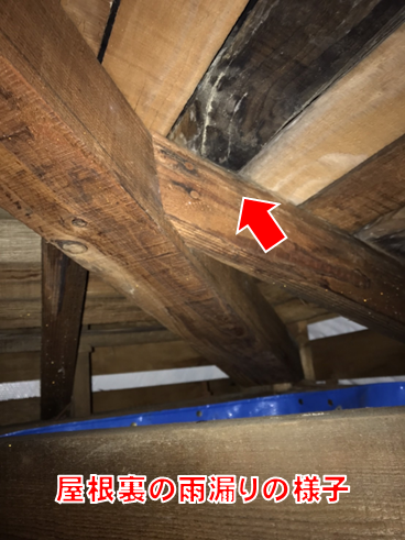 沼津市 天井から雨漏りのご相談 瓦屋根雨漏り補修