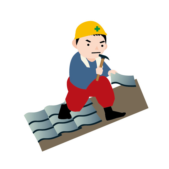 瓦工事イラスト０２